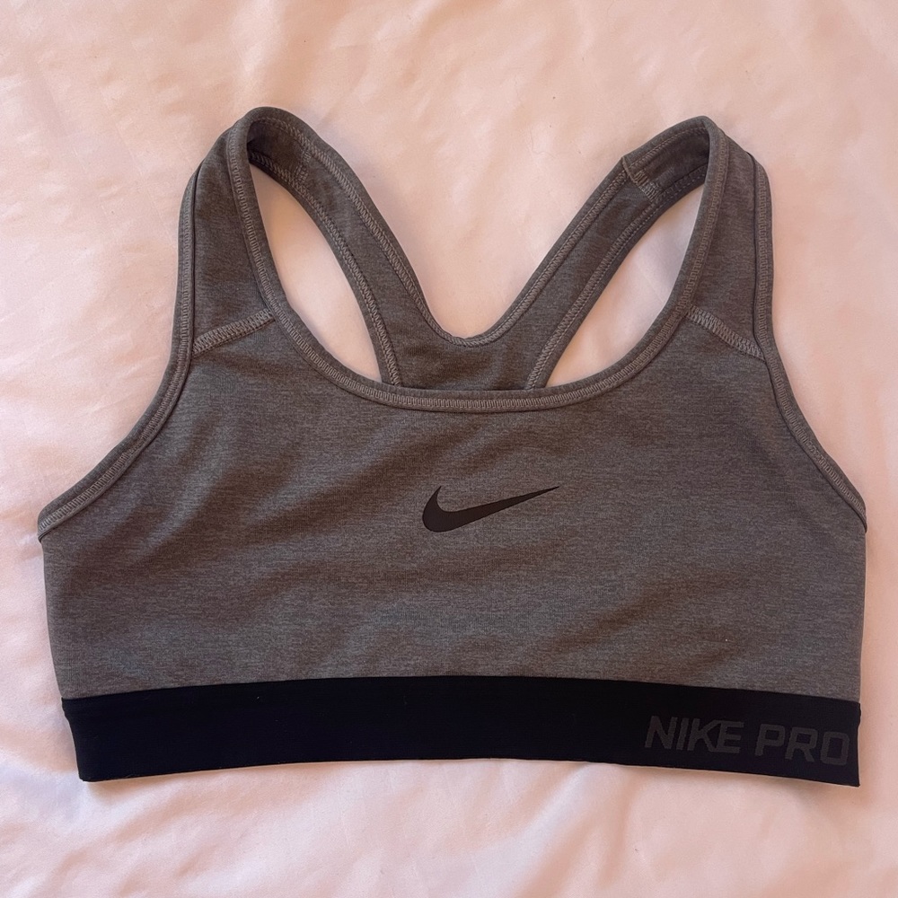Nike Pro Sports Bra Grey